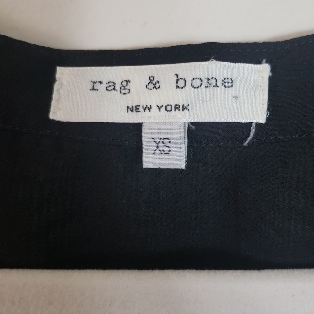 Rag And Bone Sheer Flutter Sleeve Button Up Top - image 3